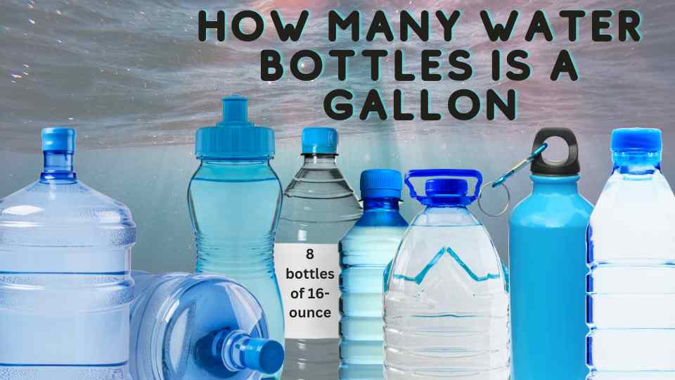 how many water bottles is a gallon.